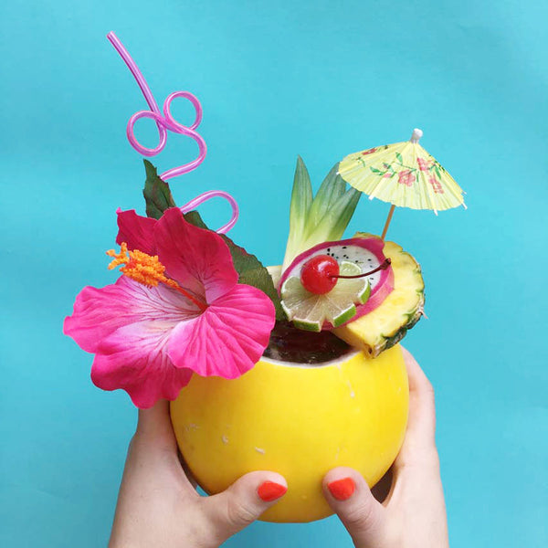 DIY: Make A Tiki Drink In A Melon!