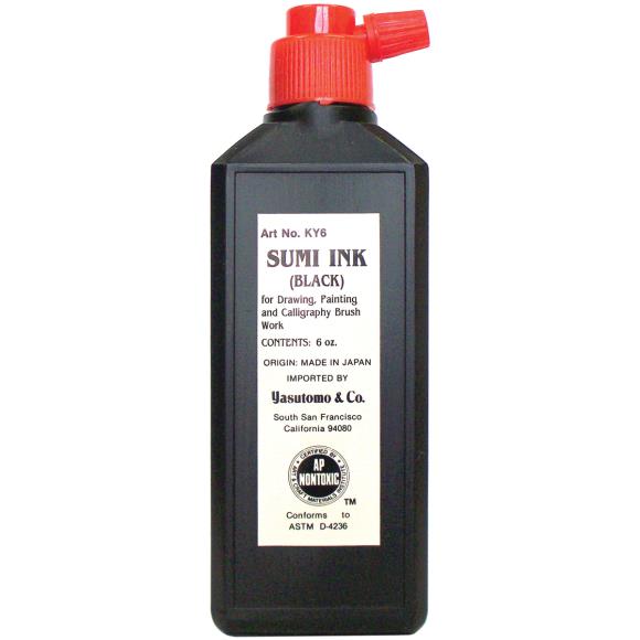 Black Sumi Ink - 6 oz Art Brooklyn Craft Company