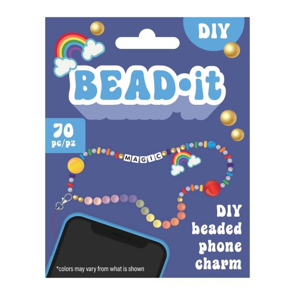 Bead It-DIY Phone Charm Kit in Rainbow Notions American Crafts