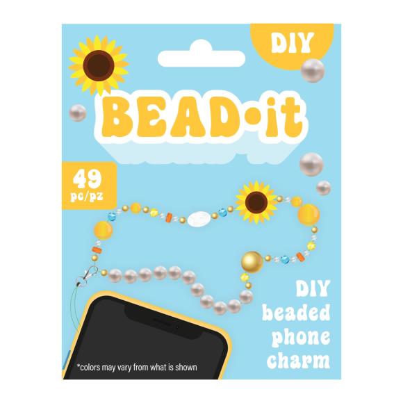 Bead It-DIY Phone Charm Kit in Sunflower Notions American Crafts