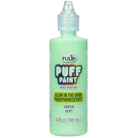 Glow in the Dark Puff Paint Paint Tulip Green