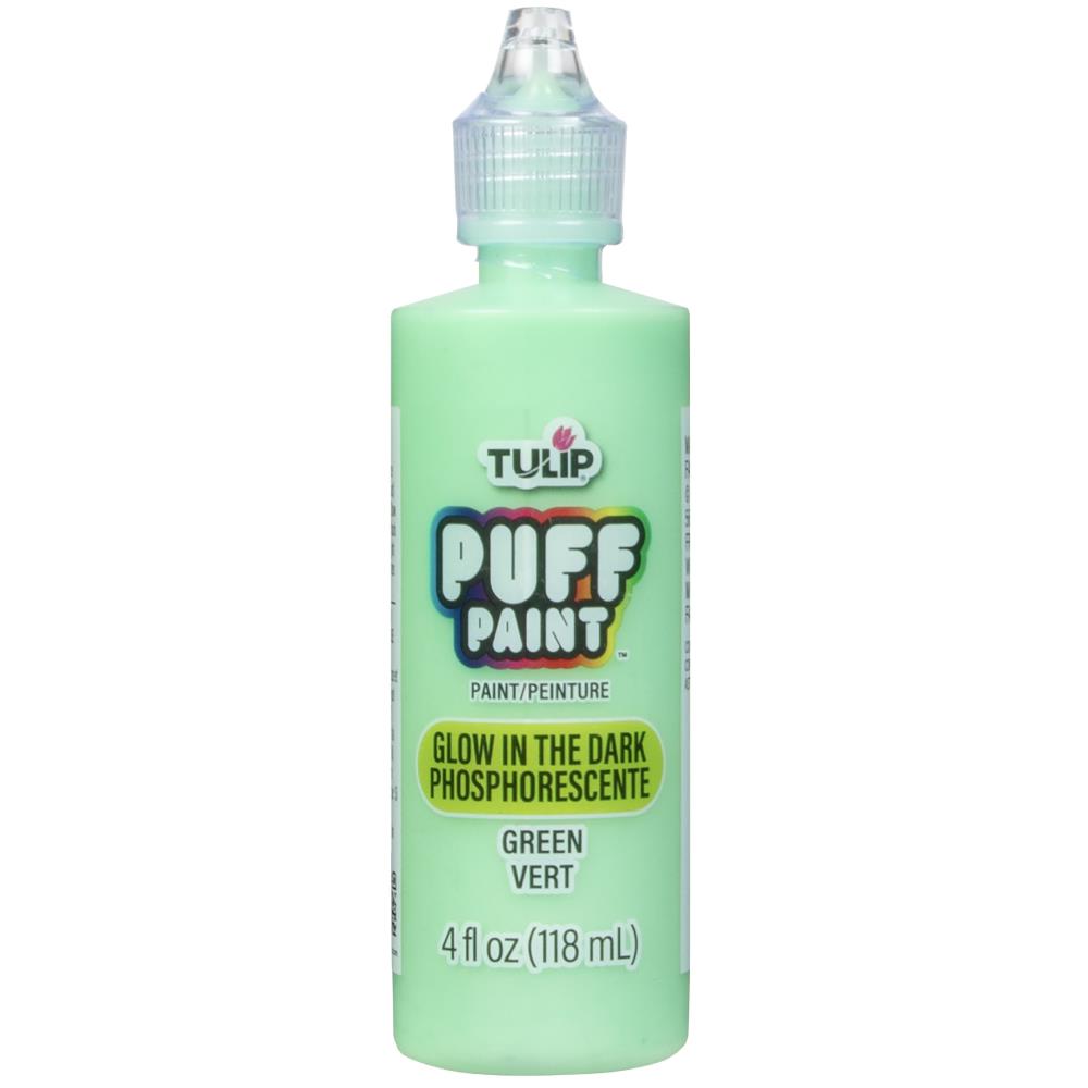 Glow in the Dark Puff Paint Paint Tulip Green