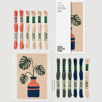 Wool and the Gang Monstera Needlepoint Kit Kit Wool and the Gang