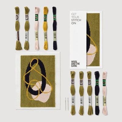 Wool and the Gang Breathe Needlepoint Kit Kit Wool and the Gang