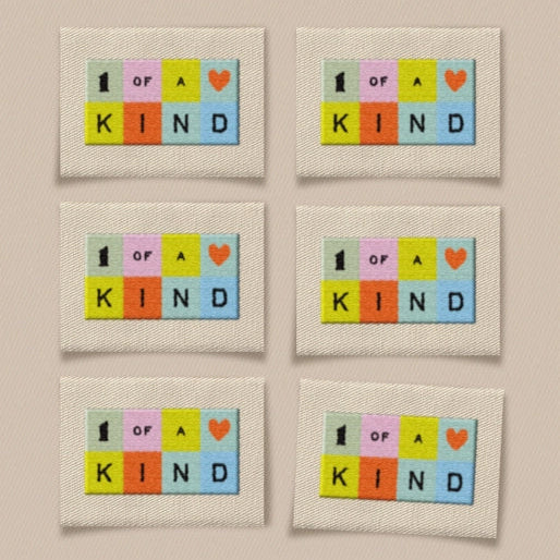 One of A Kind Rainbow Garment Labels