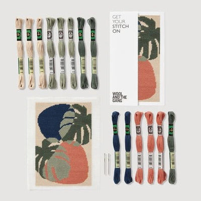 Wool and the Gang Botanical Needlepoint Kit Kit Wool and the Gang