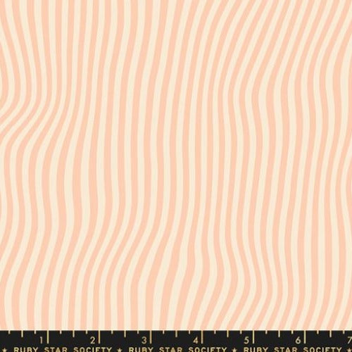 display image of peach/orange striped fabric swatch