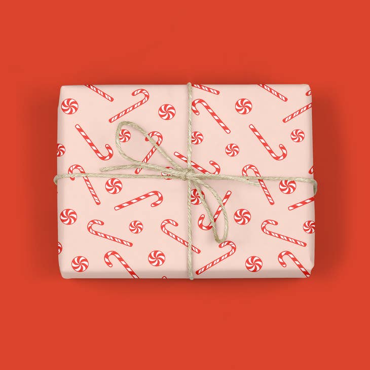Candy Cane Lane Gift Wrap