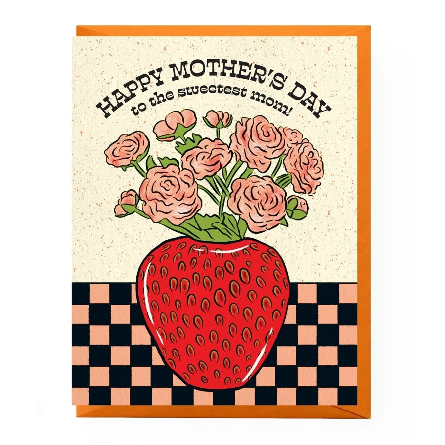 Strawberry Bouquet Mothers Day Card