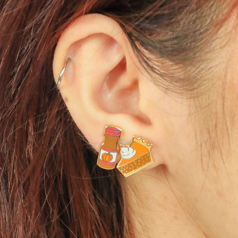 Pumpkin Spice Earrings Accessories Yellow Owl Workshop