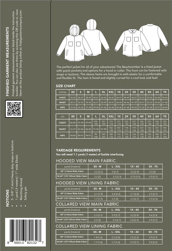 Beachcomber Jacket Pattern Pattern Friday Pattern Company
