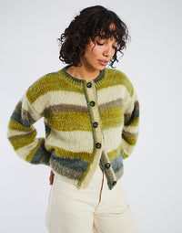Believe Cardigan in Stay Green Take Care Mohair