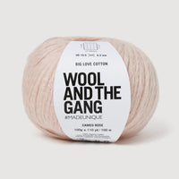 Wool & the Gang Big Love Cotton Yarn Wool and the Gang Cameo Rose BL