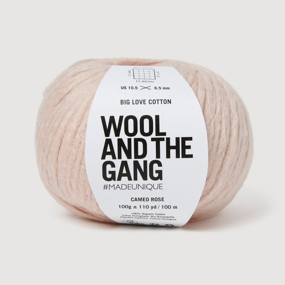 Wool & the Gang Big Love Cotton Yarn Wool and the Gang Cameo Rose BL