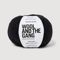 Wool & the Gang Big Love Cotton Yarn Wool and the Gang Space Black BL