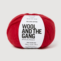 Wool & the Gang Big Love Cotton Yarn Wool and the Gang True Blood Red BL