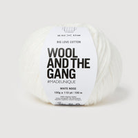 Wool & the Gang Big Love Cotton Yarn Wool and the Gang White Noise BL