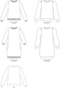 Billie Sweatshirt or Dress Pattern Pattern Tilly and the Buttons