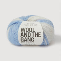 Wool and the Gang Feeling Good Stripe Yarn Wool and the Gang Blue Sky Stripe