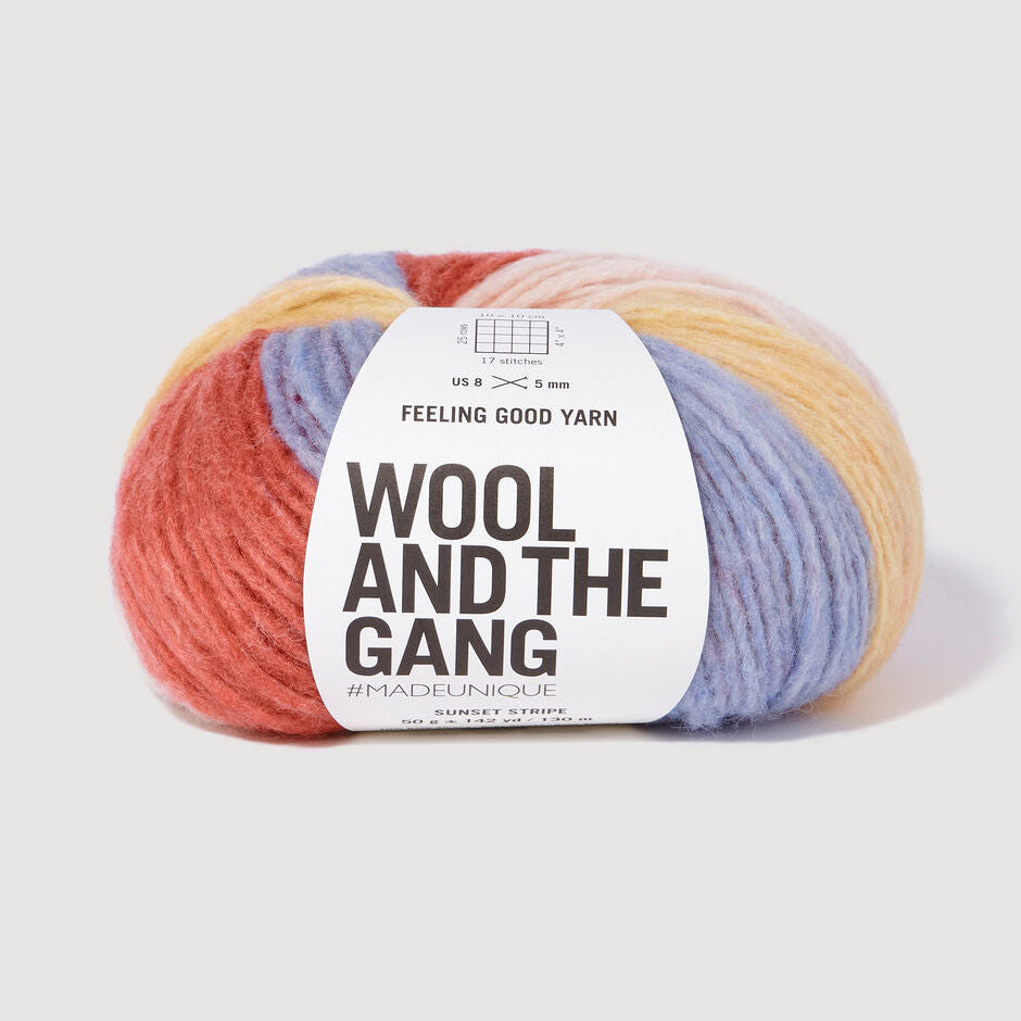 Feeling Good Yarn in Sunset Stripe
