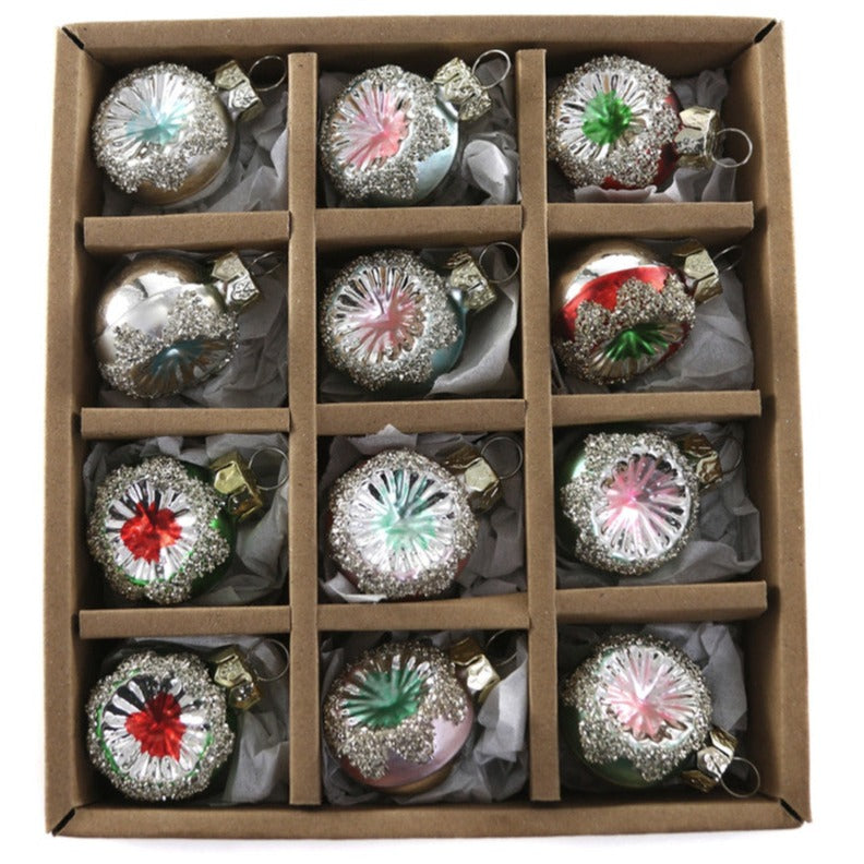 Vintage Indent Ornaments - Set of 12