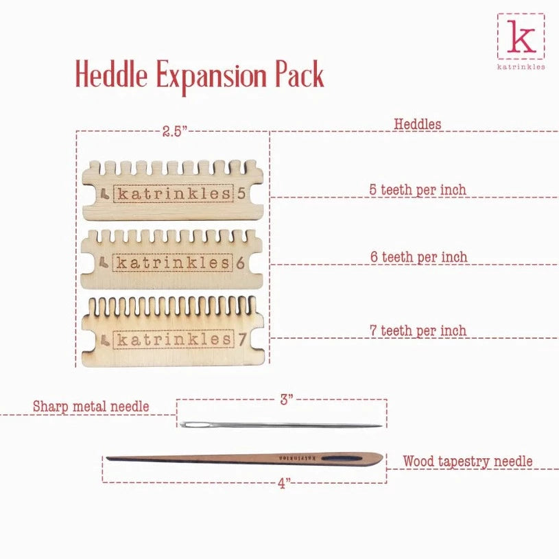 Heddle Expansion Pack for Darning & Mending Loom Kit Loom Katrinkles