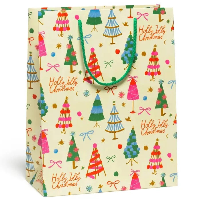 Holly Jolly Trees Holiday Gift Bag