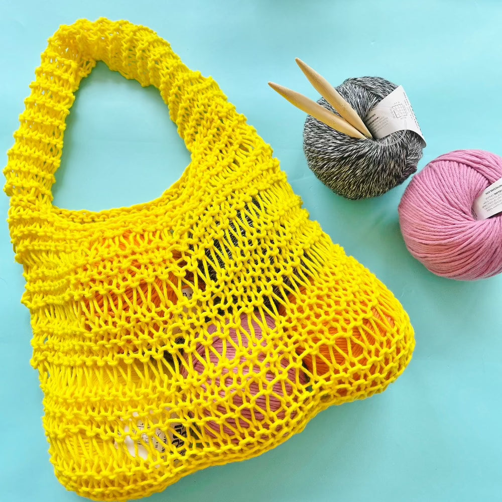 Knitting 102: Make a Market Bag!