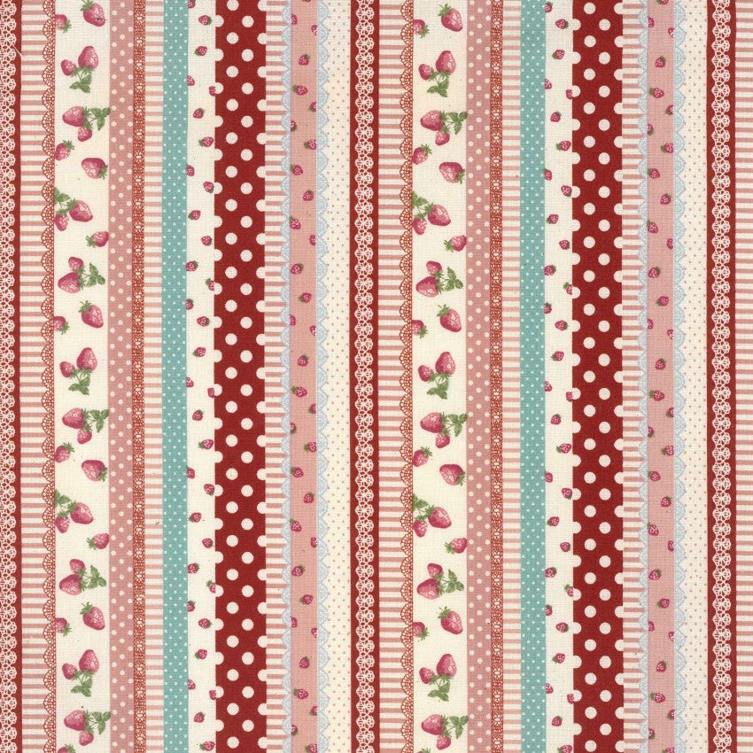 Little Berry Sheeting by Kokka in Pink Fabric Kokka