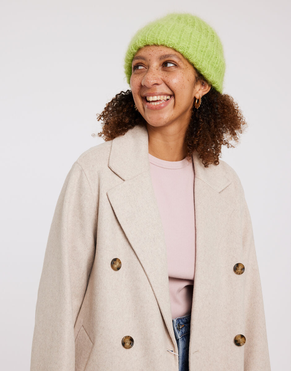 Mutya Beanie in Candy Apple Take Care Mohair