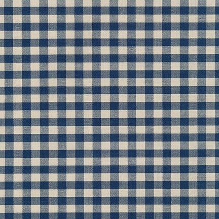 Crawford Gingham by Robert Kaufman in Navy