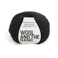 Wool and the Gang Sugar Baby Alpaca Yarn Wool and the Gang Space Black