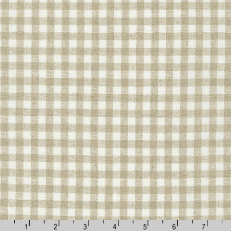Essex Yarn Dyed Classic Wovens Gingham by Robert Kaufman in Natural Fabric Robert Kaufman