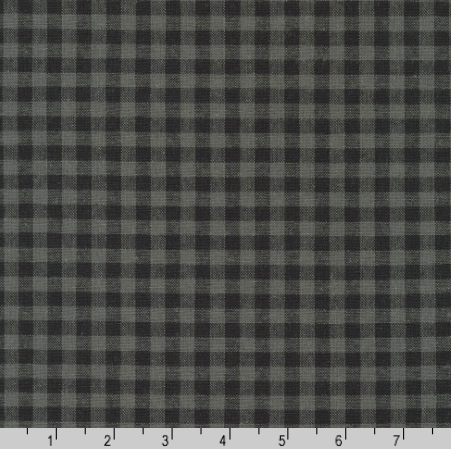 Essex Yarn Dyed Classic Wovens Gingham by Robert Kaufman in Licorice Fabric Robert Kaufman
