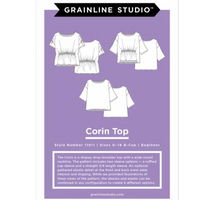 Corin Top Pattern Pattern Grainline Studio Size 14-32 D-Cup