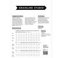 Corin Top Pattern Pattern Grainline Studio