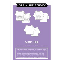 Corin Top Pattern Pattern Grainline Studio Size 0-18 B-Cup