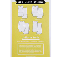 Uniform Tunic Pattern Pattern Grainline Studio Size 0-18 B-Cup