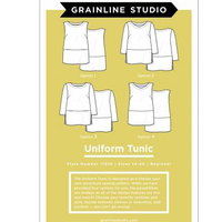 Uniform Tunic Pattern Pattern Grainline Studio Size 14-30 D-Cup