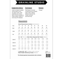 Uniform Tunic Pattern Pattern Grainline Studio