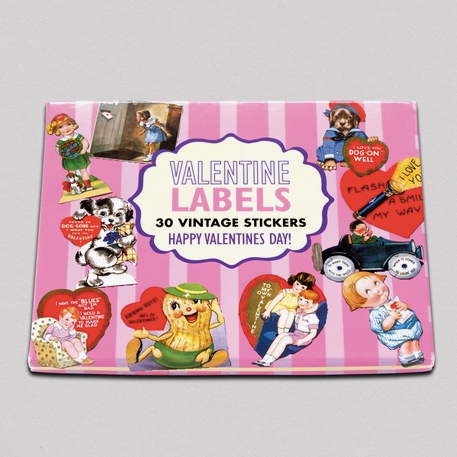 Valentine Labels - Holiday Sticker Box
