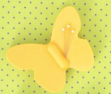 Butterfly Pin and Needle Magnet Notions Dritz Yellow