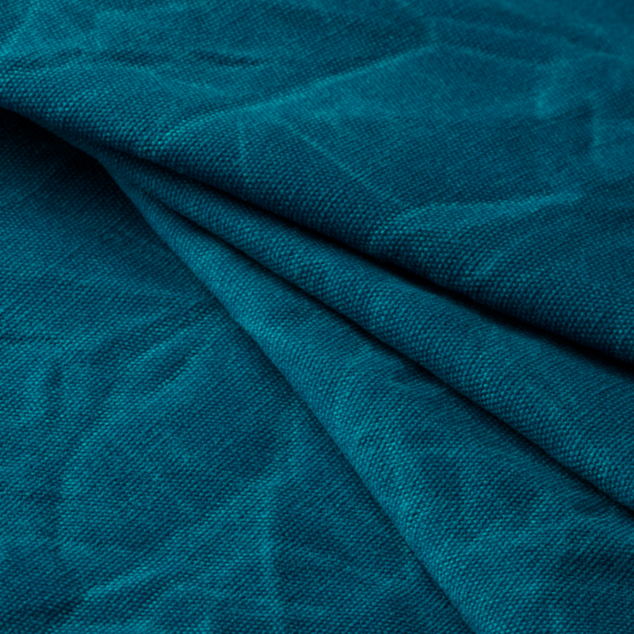 Waxed Army Duck Canvas-Mosaic Blue Fabric Carr Textiles