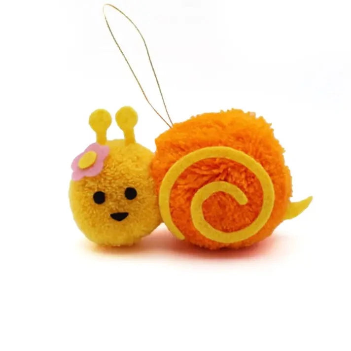 Snail Pom Pom Ornament