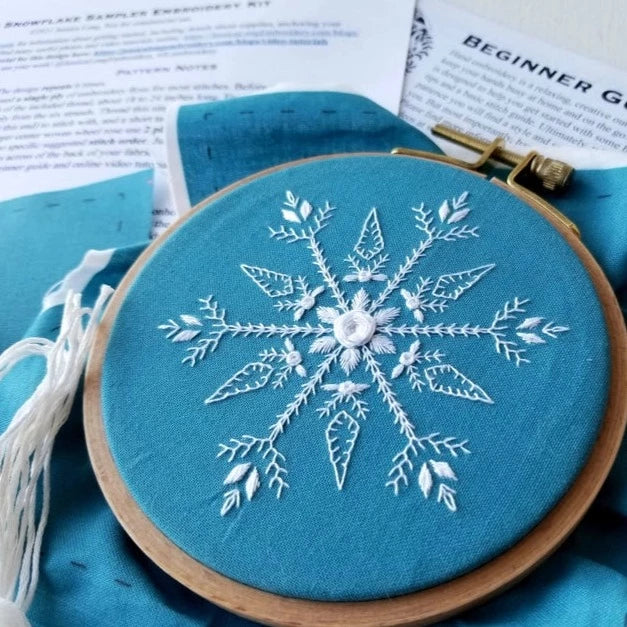 Mini Snowflake Sampler Handmade Ornament Embroidery Kit – Brooklyn Craft  Company