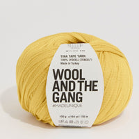 Wool and the Gang Tina Tape Yarn Wool and the Gang Chalk Yellow