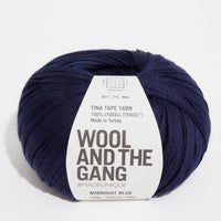 Wool and the Gang Tina Tape Yarn Wool and the Gang Midnight Blue