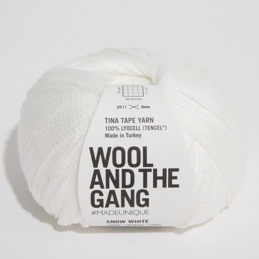 Wool and the Gang Tina Tape Yarn Wool and the Gang Snow White
