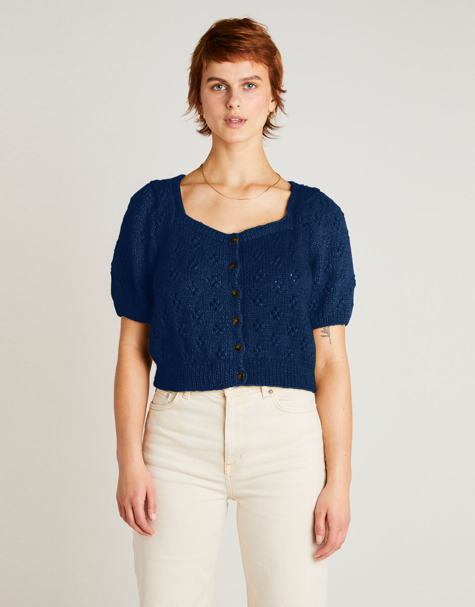 Tempo cardigan in Curaso blue