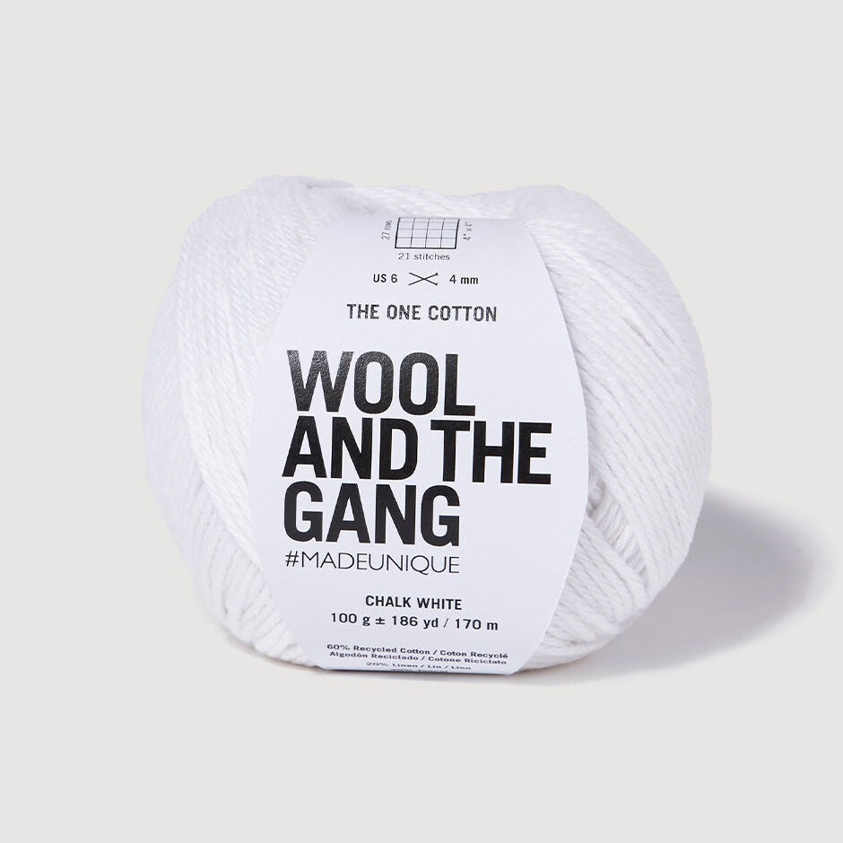 The One Cotton Yarn Wool and the Gang Chalk White